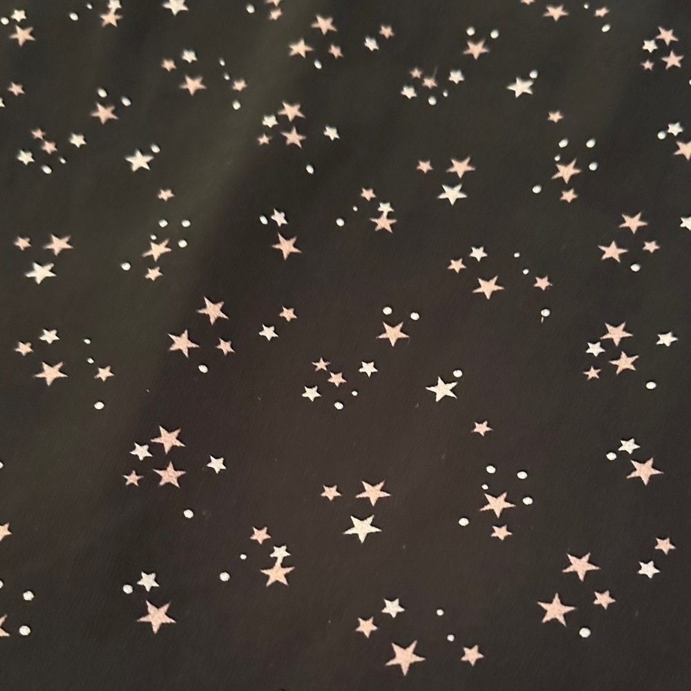 Y2K celestial babydoll Charlotte Russe Cami Small Star Print Chiffon Tank Top - Picture 2 of 8